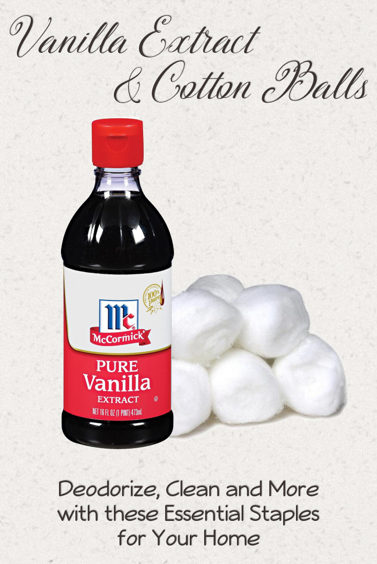 Vanilla Extract and Cotton Balls PIN