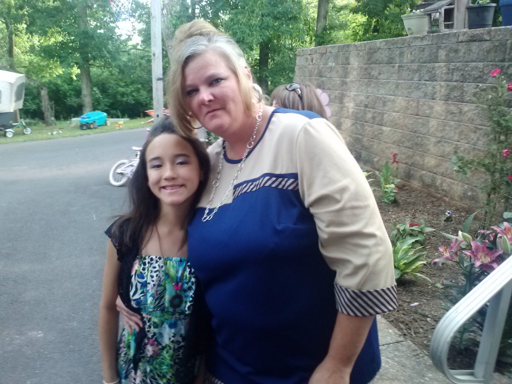 My beautiful niece, Jae-Lynn and I at Danielle's Wedding July 2013