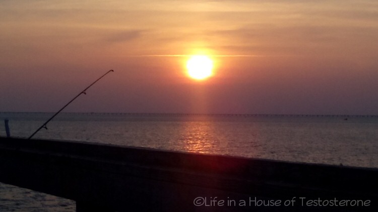 Sunset over Lynnhaven Pier