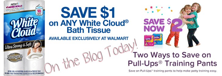 White Cloud and Pull Up Printable Coupons on Life in a House of Testosterone Today!