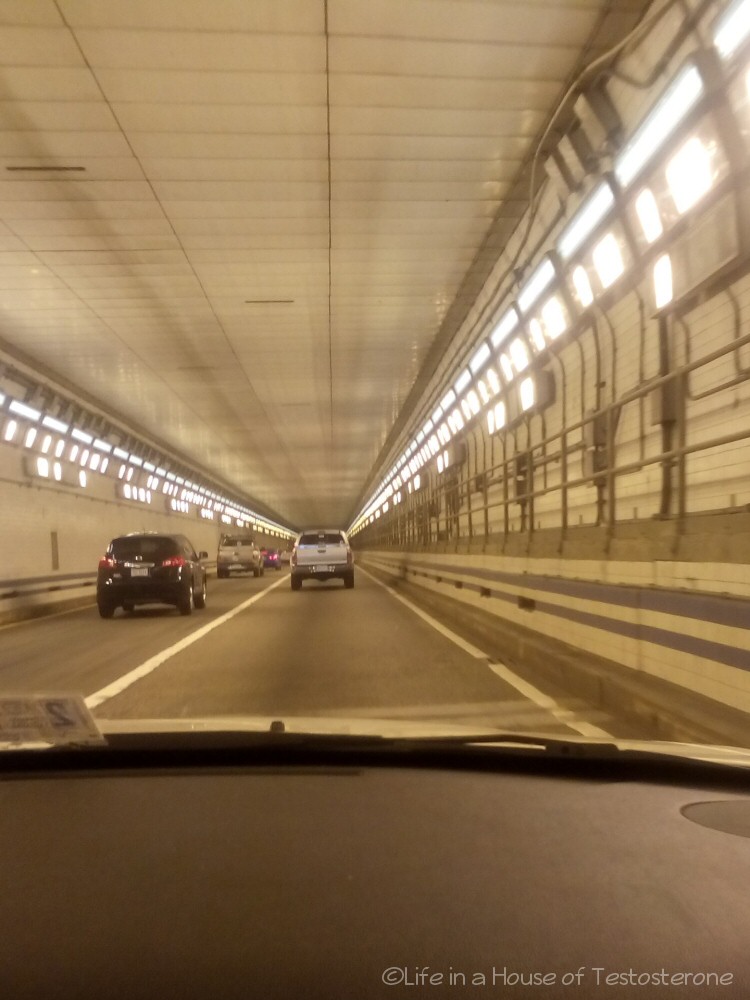 Entering the Hampton Roads Bridge Tunnel