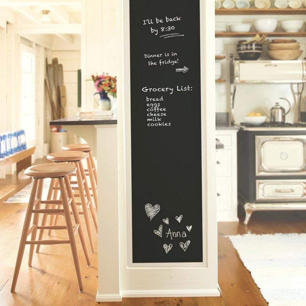 Wall Decal,Chalkboard Wall Sticker, YXTO DIY Vinyl Chalkboard Removable Blackboard Wall Sticker Decal PVC Wall Decal Self Adhesive DIY Reusable Erasable for Kids Home Office