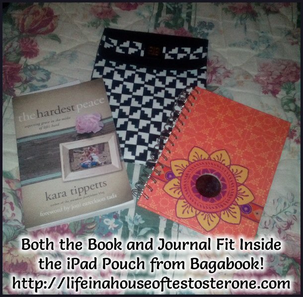 You Can Fit a Book and a Small Journal in the iPad Pouch from Bagabook