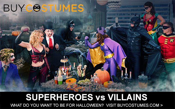 Superheroes vs. Villains Halloween Costumes