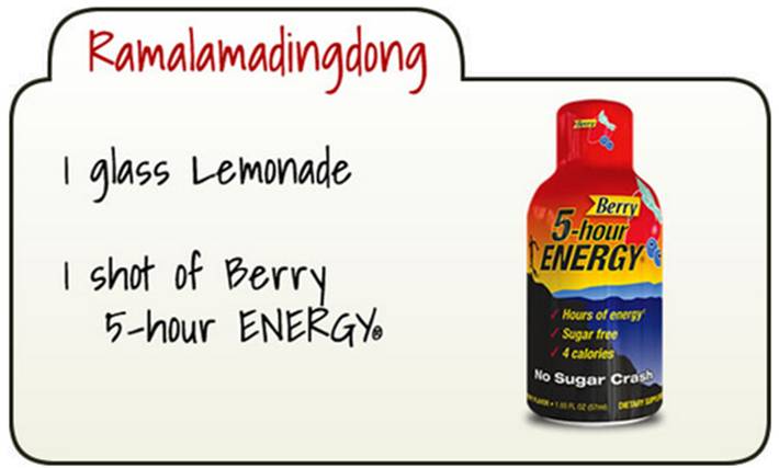 Ramalamadingdong - 5-hour ENERGY Yummification 2nd Place Winner