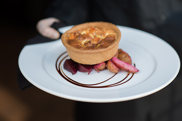 Butternut Squash and Blue Cheese Tart - Planning a Last-Minute Winter Wedding