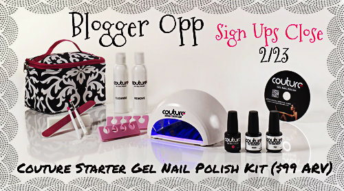 Blogger Opp: Couture Starter Gel Nail Polish Kit