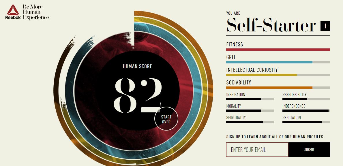 Take the Reebok Human Score and See What Your Score Is!