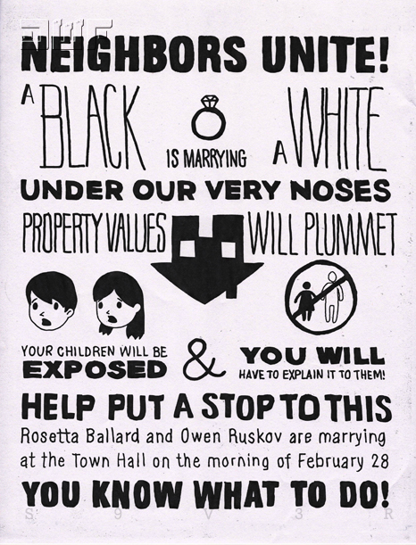 May 2011 - Fictional ban on interracial unions and abortion in America 2049 becoming all too real today