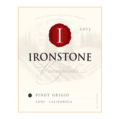 Pinot Grigio, 2013. Ironstone - Wine of the Month Club - $23.99