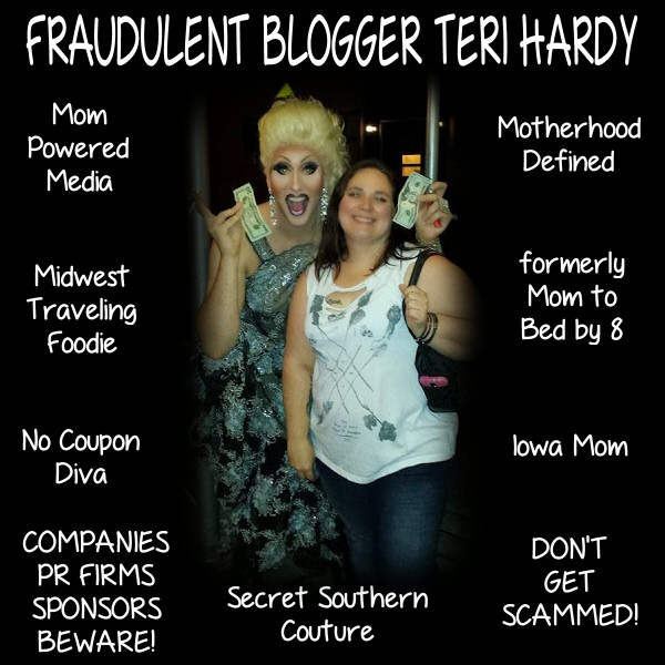 Update on Teri Hardy, Fraudulent Blogger