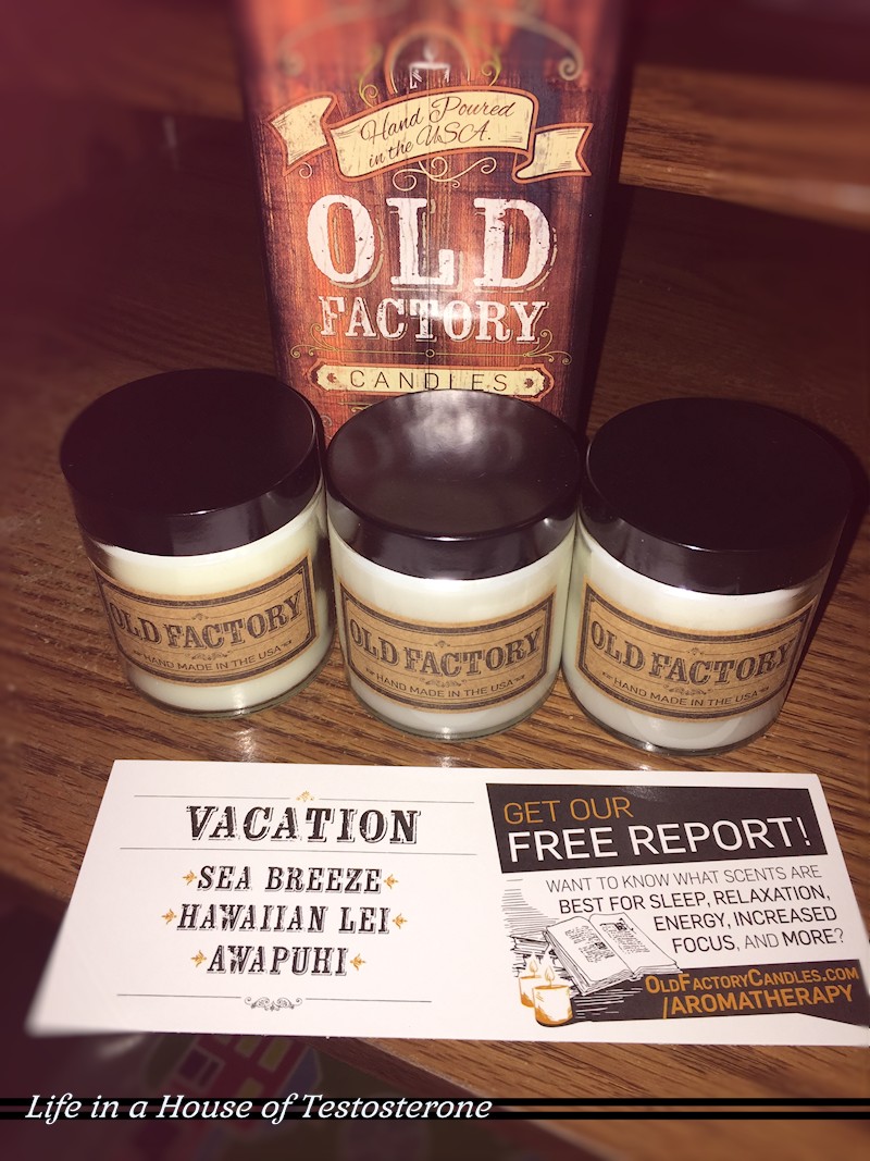 Old Factory Candles Vacation Collection