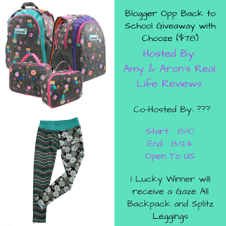 Chooze Backpack and Leggings Blogger Opp – Signups End August 8