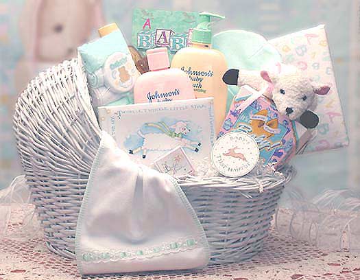 Welcome Baby Bassinet Gift Basket