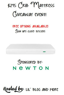 Blogger Opp: $295 Crib Mattress Giveaway Event Signups