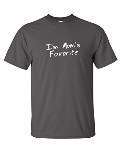 Im Moms Favorite Funny Gift Idea Cheap Unique Christmas T-Shirt Charcoal