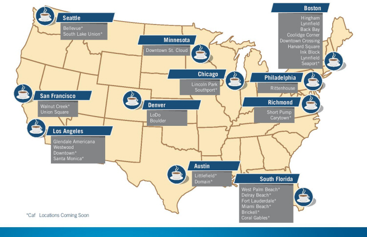 Capital One Cafes Across the Country