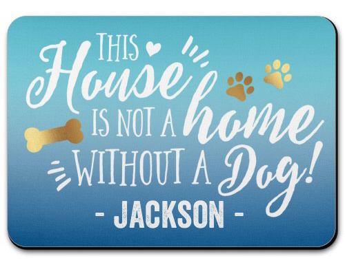 Home and Dog Pet Placemat from Shutterfly