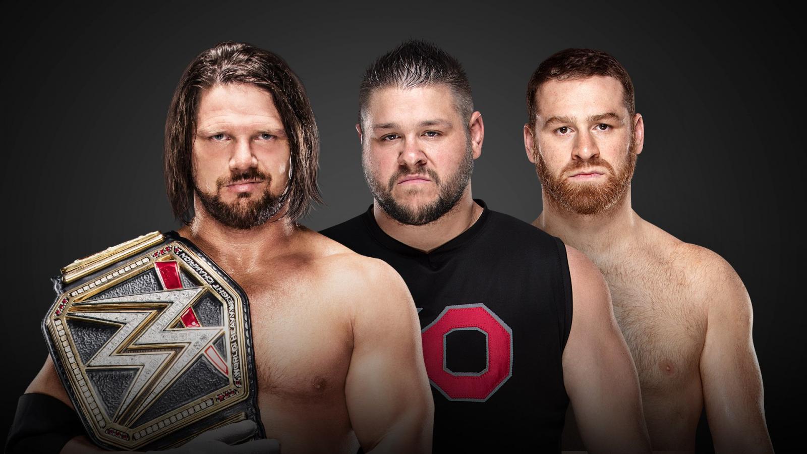 AJ Styles v. Kevin Owens w/Sami Zayn