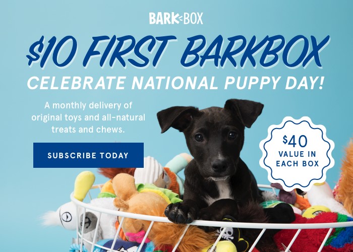 Celebrate National Puppy Day with BarkBox