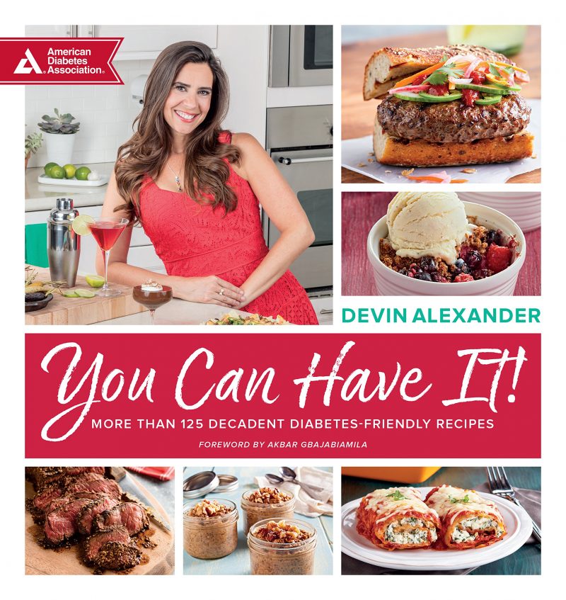 Celebrity Chef Devin Alexander offers this amazing new cookbook to help those with diabetes or who want to lose weight or just plain want to be fit while eating insanely yummy meals in You Can Have It!: More Than 125 Decadent Diabetes-Friendly Recipes and one of our featured Friday Finds for the week of 4/20/2018. Order yours on Amazon today - https://amzn.to/2Hh5lBF.