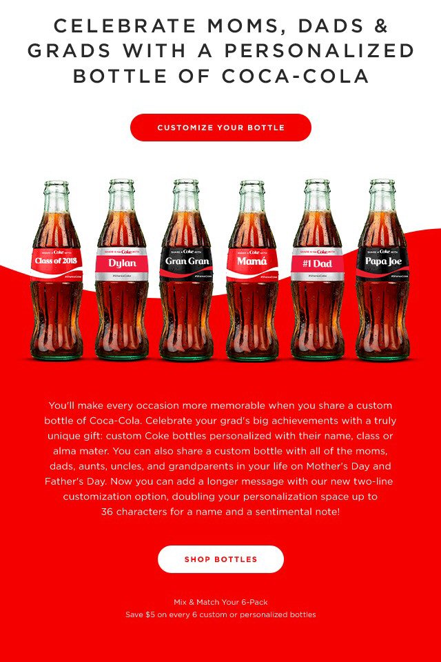 Coca-Cola Personalized Bottles