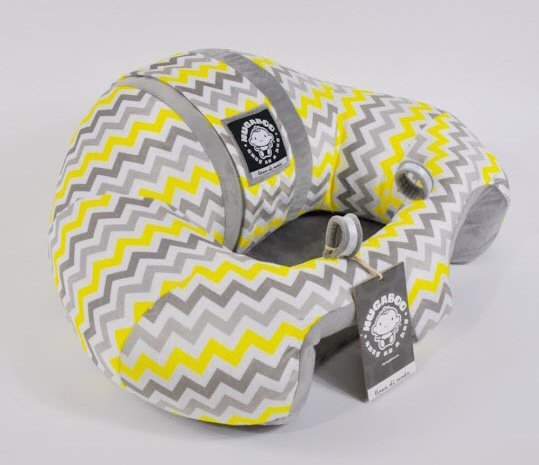 Hugaboo New Pattern! Grey and Yellow Chevron