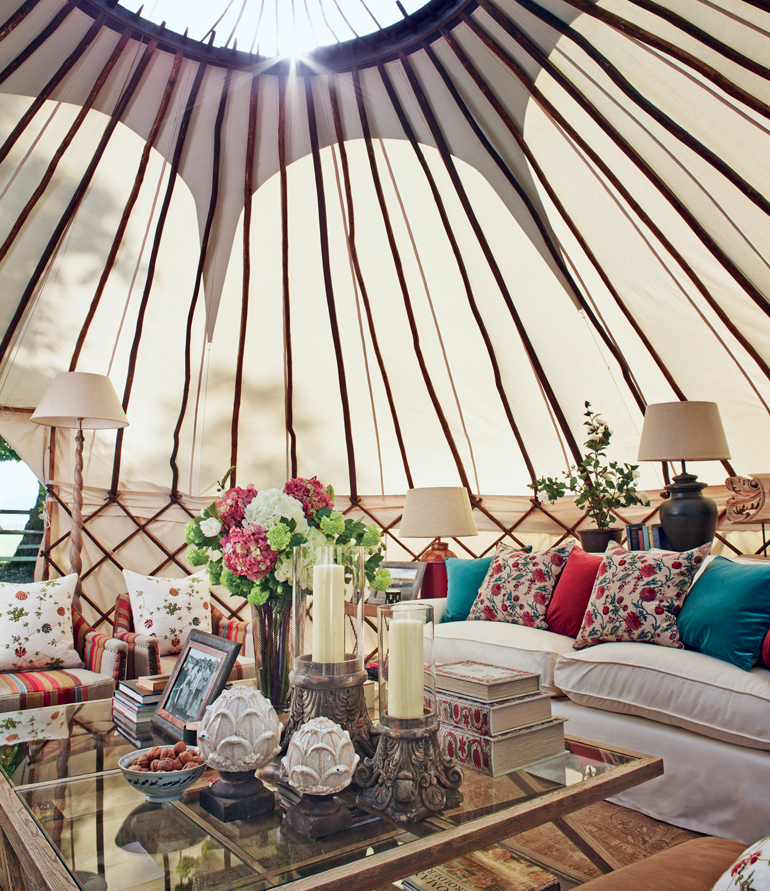 Glorious #glamping #livingroom