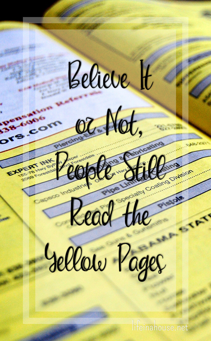 People Still Read Yellow Pages