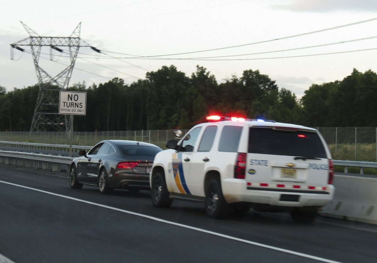 Pulled over for speeding