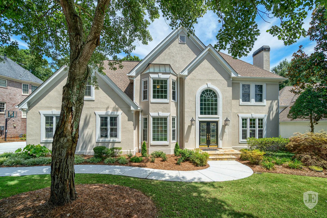 Stucco finished home