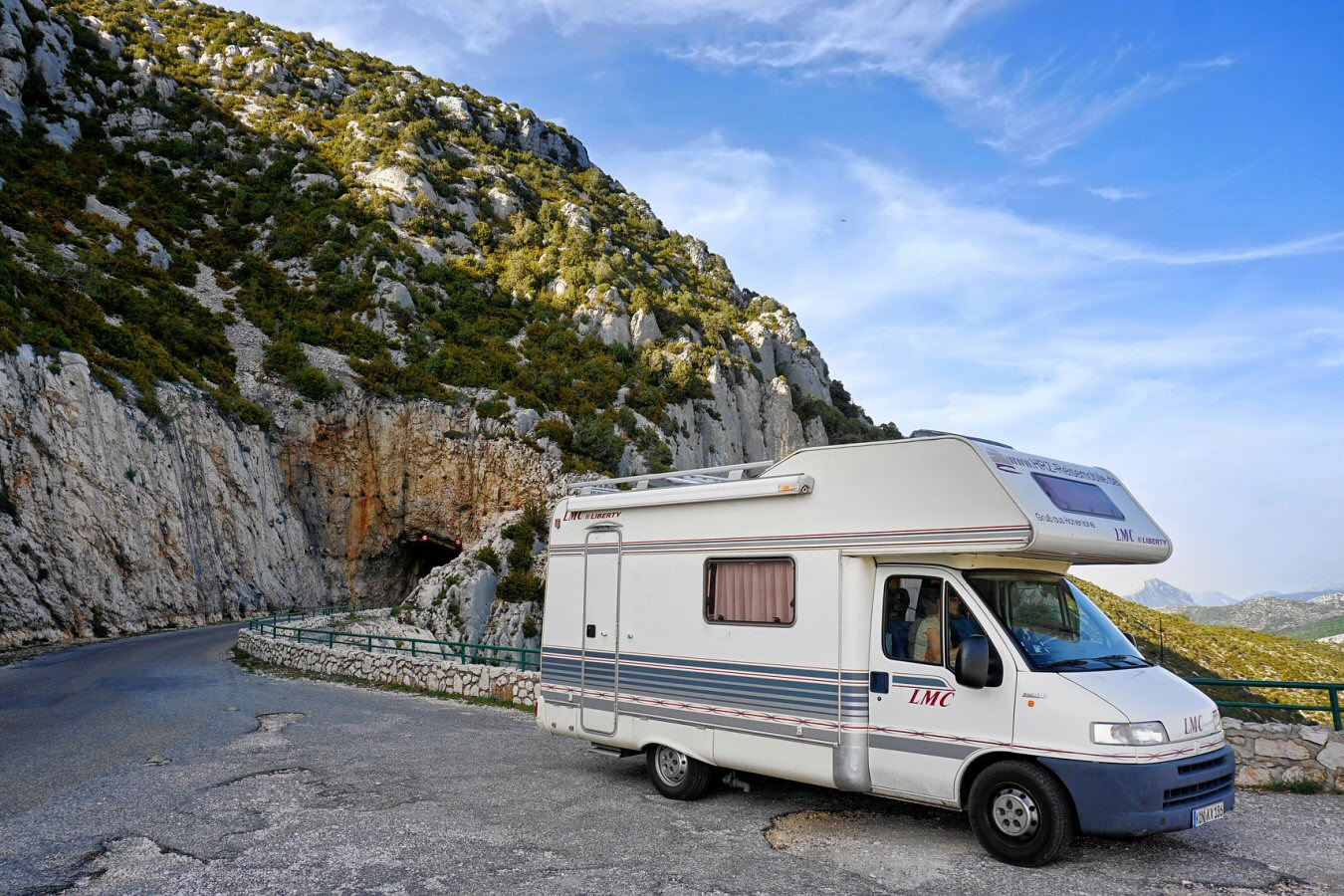 traveling in a campervan