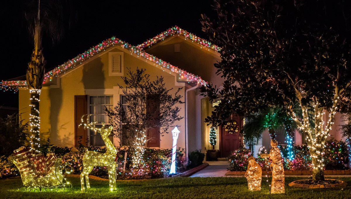 christmas home decorations lights