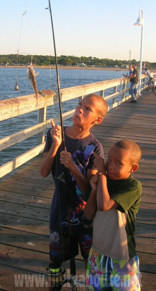 life in a house - sons fishing with dad 2010