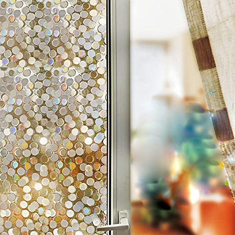 decorative window film sliding door