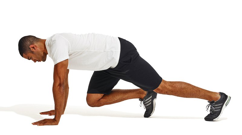 cardio mountain climbers at home