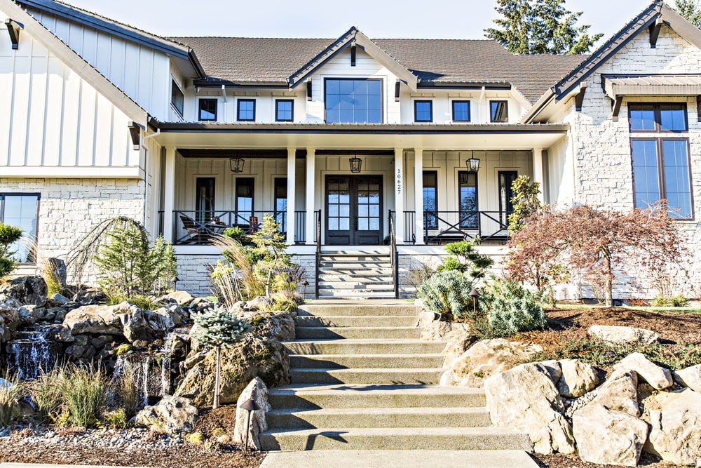 view of white 2-storey house