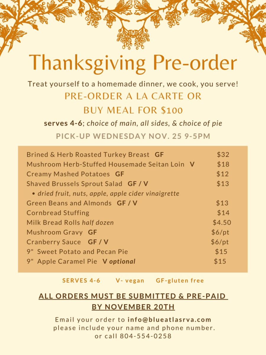 blue atlas restaurant thanksgiving 2020