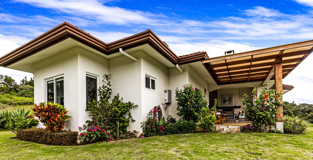 home with outdoor living space