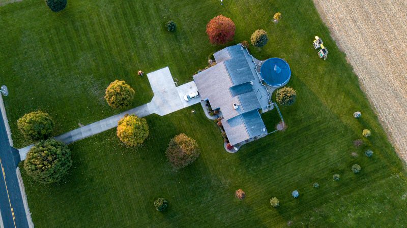 arial view of estate