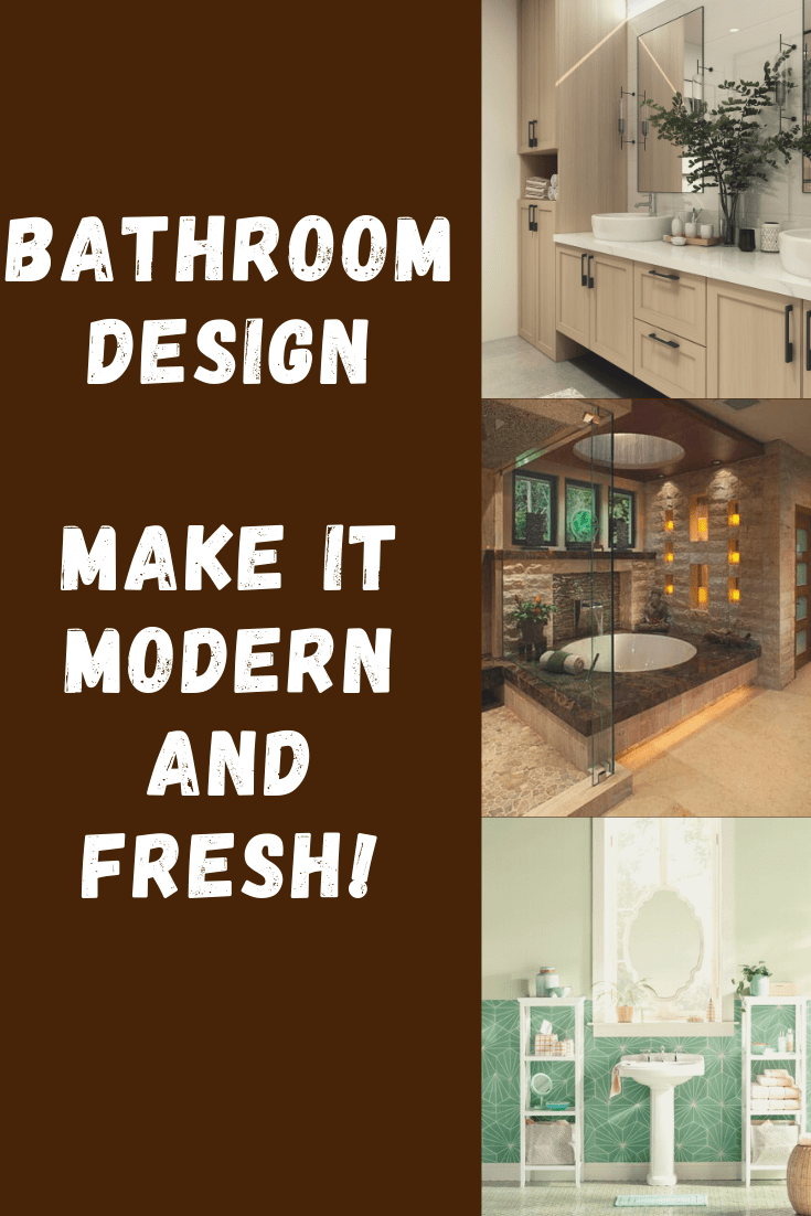 bathroom design, modern, fresh