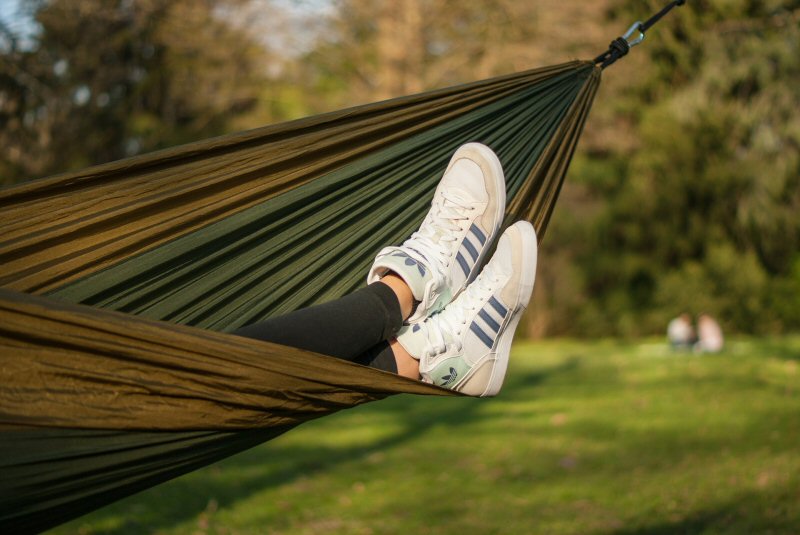 relax in a hammock