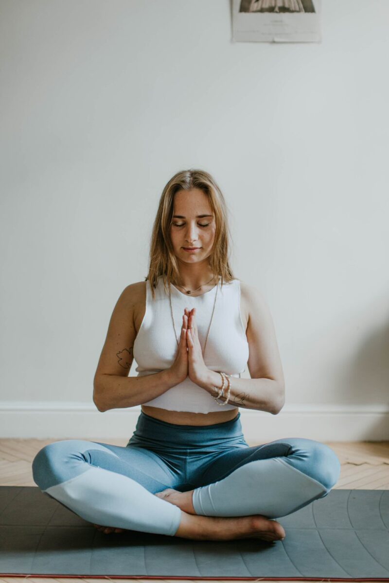 woman mediating