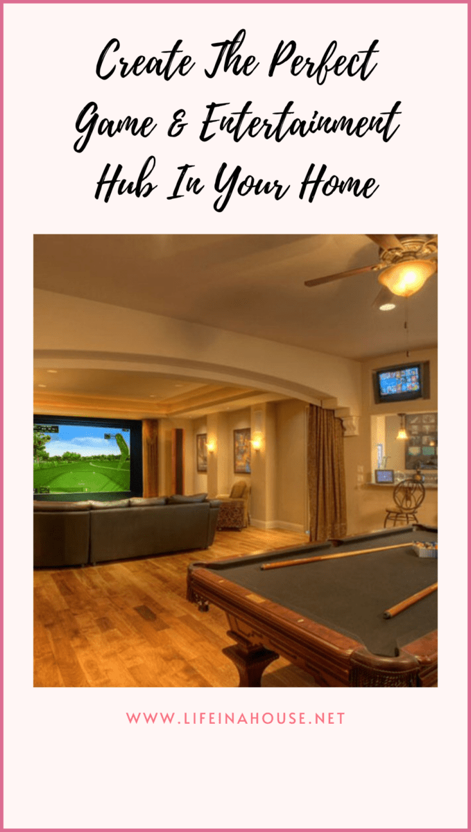 home entertainment center pool table