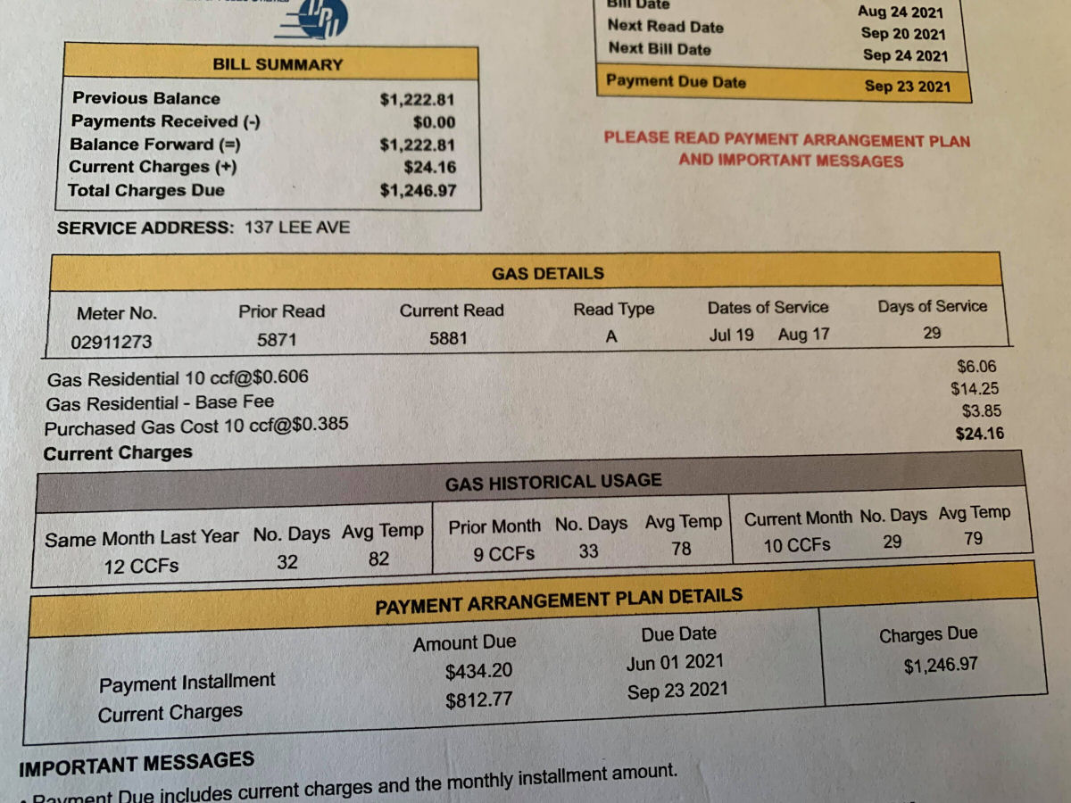 utility bill