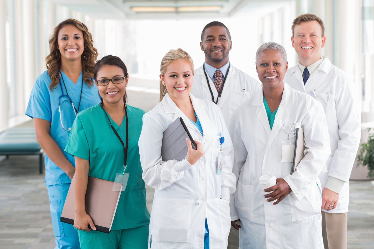 group of doctors and nurses