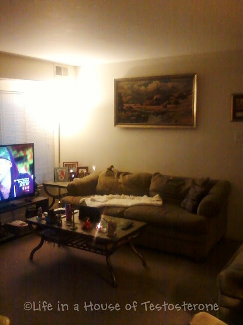 my living room and coffee table