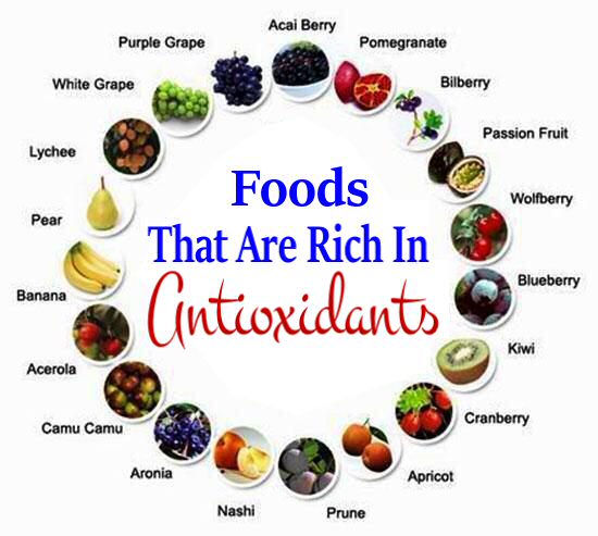 foods that are rich in antioxidants