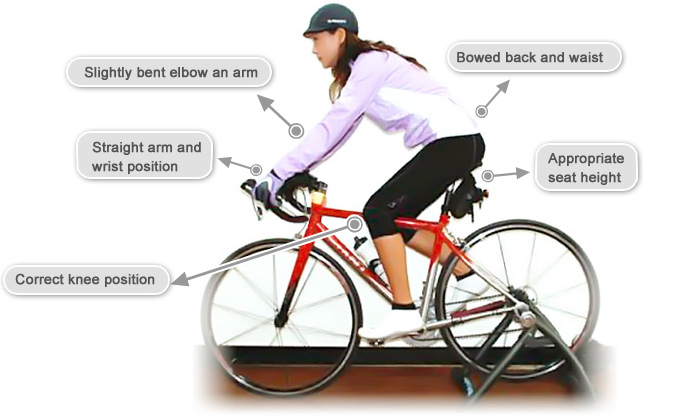 correct bicycle posture